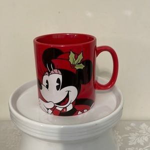 Christmas DISNEY Minnie Mouse Large Giant Red Coffee Cocoa GALERIE Mug 5-1/4”